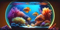 Colorful marine aquarium