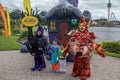 Colorful marine characters in Halloween Spooktacular at Seaworld 122