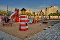 Colorful maritime playground in Vegesack, Germany Royalty Free Stock Photo