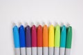 Colorful markers. Royalty Free Stock Photo