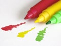 Colorful markers Royalty Free Stock Photo