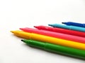 Colorful markers isolated on a white background Royalty Free Stock Photo