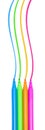 Colorful markers pens Multicolored Felt Pens Royalty Free Stock Photo