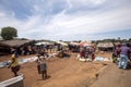 Colorful marketplaces on the main road, near Antsohihy, Madagascar