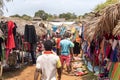 Colorful marketplaces on the main road, near Antsohihy, Madagascar