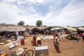 Colorful marketplaces on the main road, near Antsohihy, Madagascar