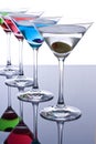 Colorful Martini Cocktails Royalty Free Stock Photo