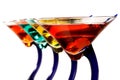 Colorful martinis Royalty Free Stock Photo