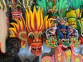 Colorful Mask Art in Sri Lanka