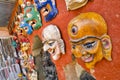 Colorful Masks, Swayambhunath Temple, Kathmandu, Nepal Royalty Free Stock Photo