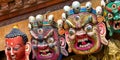 Colorful Masks, Swayambhunath Temple, Kathmandu, Nepal Royalty Free Stock Photo