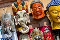 Colorful Masks, Swayambhunath Temple, Kathmandu, Nepal Royalty Free Stock Photo