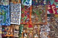 Colorful materials - market in Chichicastenango