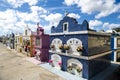 Colorful Mausulea on cemetery of Aruba, island in the Caribbean Sea, Lesser Antilles, constituent country of Netherlands