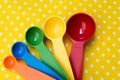 Colorful measuring spoon