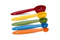 Colorful measuring spoons