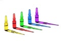 Colorful medical ampoules