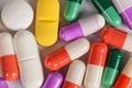 Colorful medicine pills