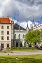 The Livu Square in Riga Old Town, Latvia