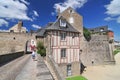 Colorful medieval houses in Vannes Brittany France