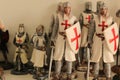 Colorful medieval soldier souvenirs of Obidos village