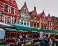 Colorful medieval storybook town of Bruges Begium.