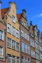 Colorful medieval townhouses on Mariacka street, Gdansk, Poland Royalty Free Stock Photo