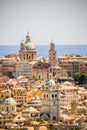 Colorful mediterran city by the sea