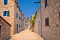 Colorful mediterranean stone street of Prvic island Royalty Free Stock Photo