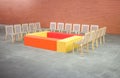 Colorful Meeting Room With No People Royalty Free Stock Photo