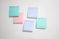 Colour sticky note isolated on white background