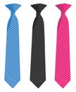 Colorful men ties, icon Royalty Free Stock Photo