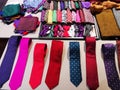 Colorful mens ties and accessories