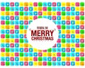 Colorful Merry Christmas Icon