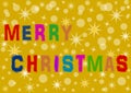 Colorful Merry Christmas lettering