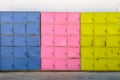 Colorful metal boxes