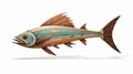 Colorful Metal Fish Sculpture Inspired By John Larriva