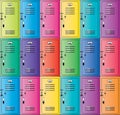 vector colorful metal school lockers