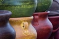 Colorful Mexican clay pottery Royalty Free Stock Photo