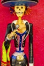 Colorful Mexican Day of Dead Statue Los Cabos Mexico Royalty Free Stock Photo