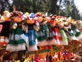 Colorful Mexican Dolls in traditional costume Royalty Free Stock Photo