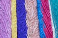 Colorful Mexican hammock weave closeup Royalty Free Stock Photo