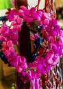 Colorful Mexican Pink Paper Flower Wreath Hat San Antonio Texas