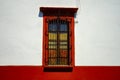 Colorful Mexican Red White Building Street Oaxaca Juarez Mexico