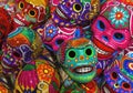 Handicraft Ceramic Skulls, Mexico