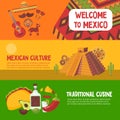 Colorful Mexico Horizontal Banners
