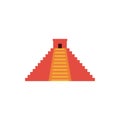 Colorful Mexico pyramid.
