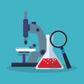 Colorful microscope and laboratory design