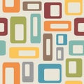 Colorful Mid Century style shapes Royalty Free Stock Photo