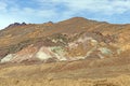 Colorful Mineral Deposits in a Desert Hill
